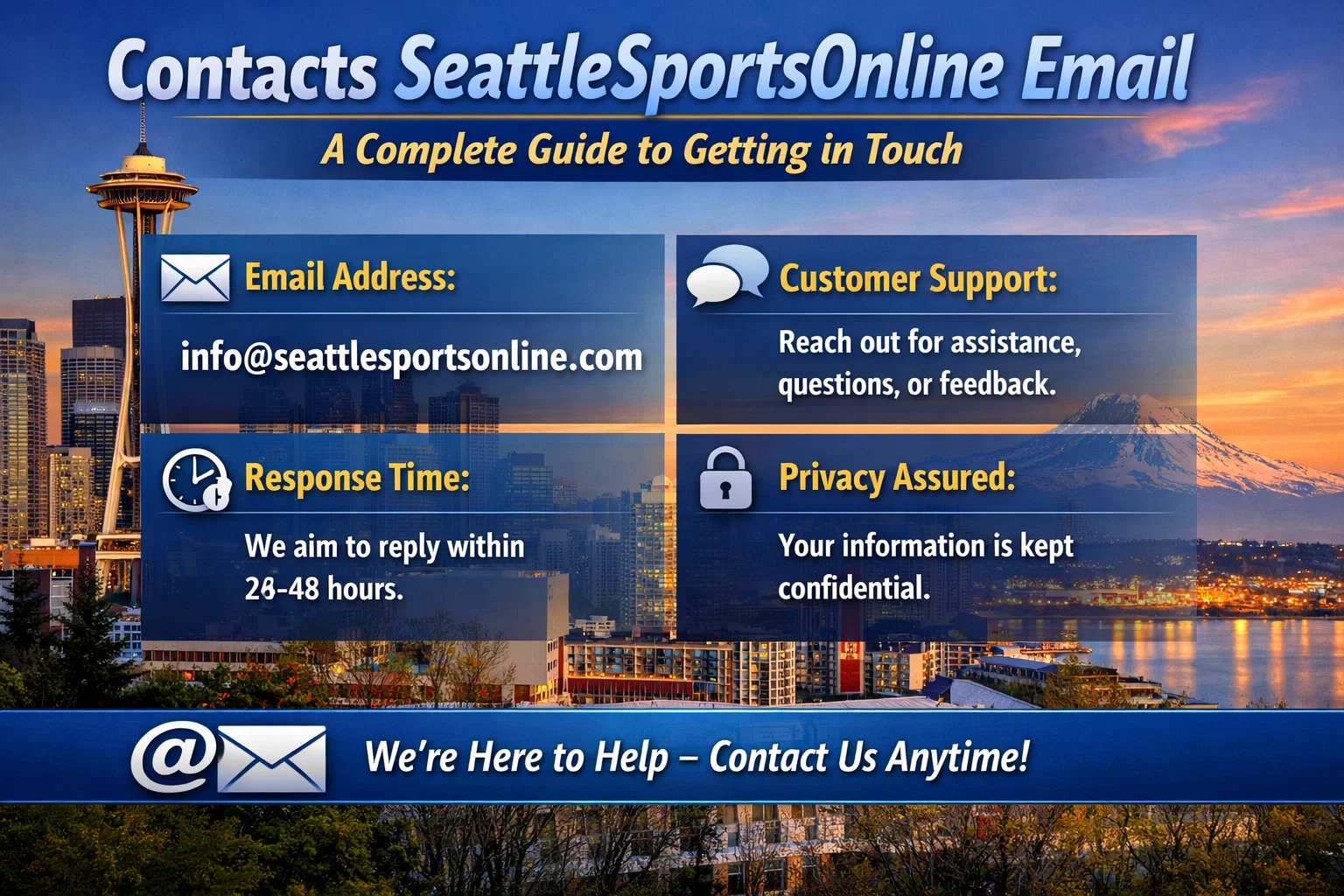 Contacts SeattleSportsOnline Email: A Complete Guide to Getting in Touch